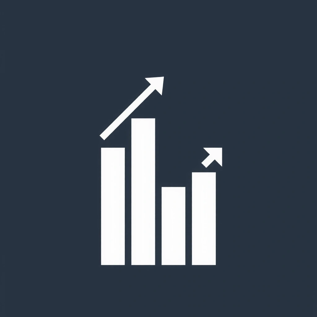 Growing bar chart icon representing scalability